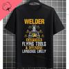 Funny My Thoughts Are Dirty But My Welds Are Clean Slogan Graphic Printed Tshirt Casual Shortsleev Pure Cotton Humor Style Tee