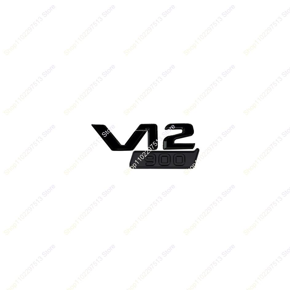 3D ABS Letters V12 700 800 900 Car Trunk Fender Logo Badge Emblem Decals Sticker For Benz Brabus G Class G63 G700 G800 G900 G500 FF70