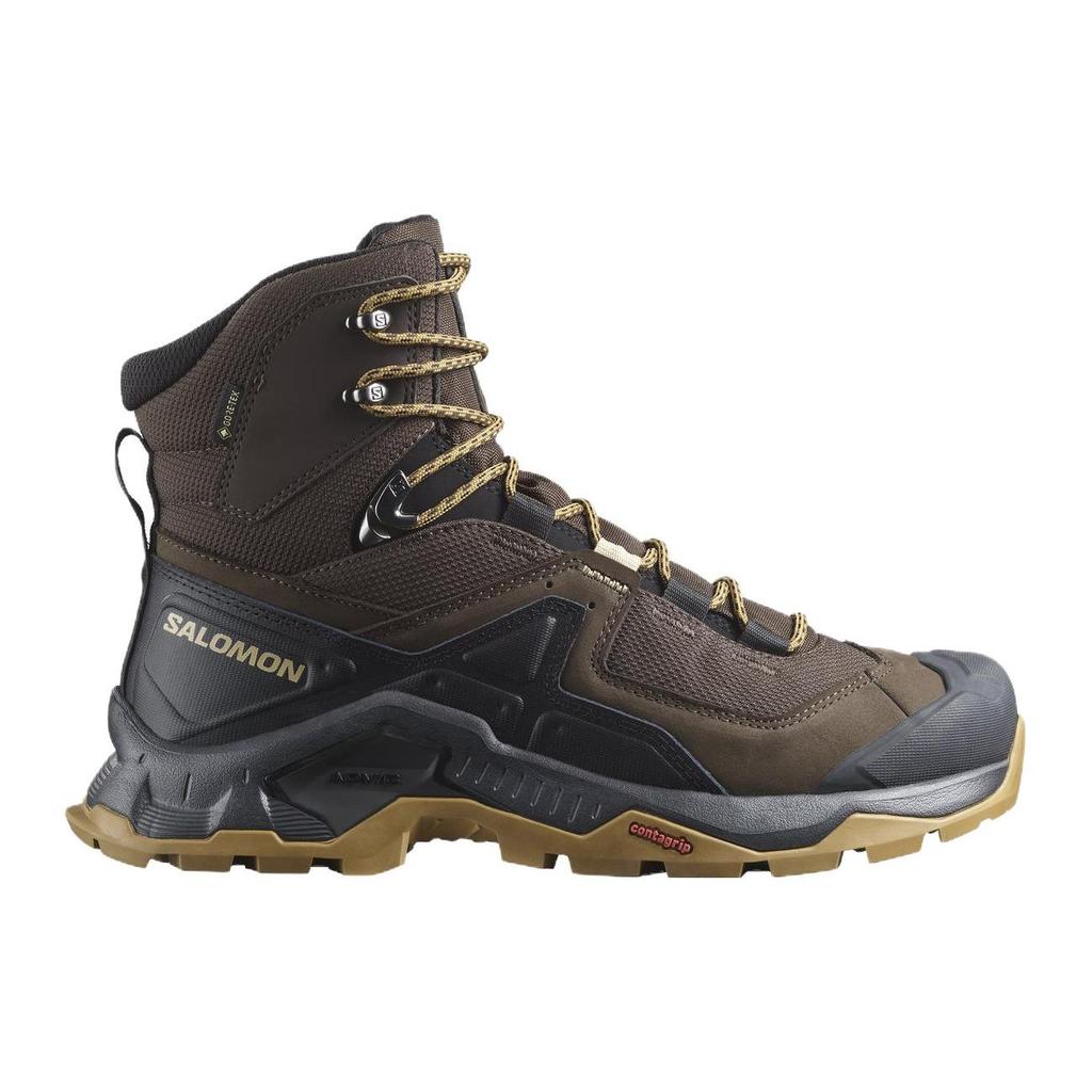 SALOMON Gore-Tex Quest Element Comfortable Slip-Resistant Durable High-Top Outdoor Functional Shoes Men Shoes Brown L47216100