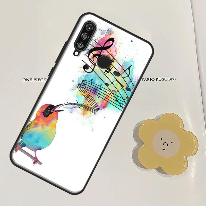 Символ Музыкальная нота Пианино Для Huawei Nova Y60 Y70 Y90 Y61 Y91 3i 7i 8i 11i Nova 9 10 SE 11 Pro P20 P40 P30 Lite Чехол