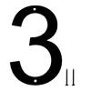 Decorative Address Numbers 3D House Number for Outside, Modern 0-9 Floating Numbers, Wall Mount Weather-proof Metal Sign Door, Mailbox,