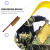 Щетка для подметания пчел с мягкой щетиной и пластиковой ручкой, эргономичная, профессиональная, моющаяся, для пчеловодства на открытом воздухе, аксессуары для инструментов пчеловода