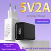 USB-зарядное устройство 5V2A, сертифицированное CE, для Android с вилками EU и US