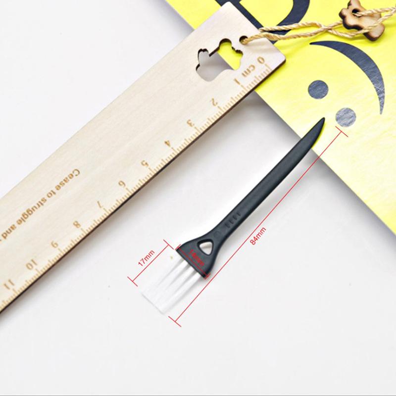 10 шт. черных щеток для чистки бритвы, маленькая щетка для чистки щелей