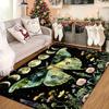Festive 3D Luna Moth Printed Carpet - Rectangle Rug for Living Room, Bedroom, Kitchen, and Entryway - Non-slip, Machine Washable