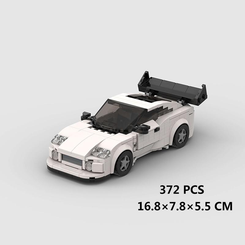 MK4 Supra MOC Скоростной Автомобиль Быстрый Супер Гоночный Транспорт Техническая модель Строительный Блок Гонки Ралли Спорт Кирпич Рождественский Подарок Город