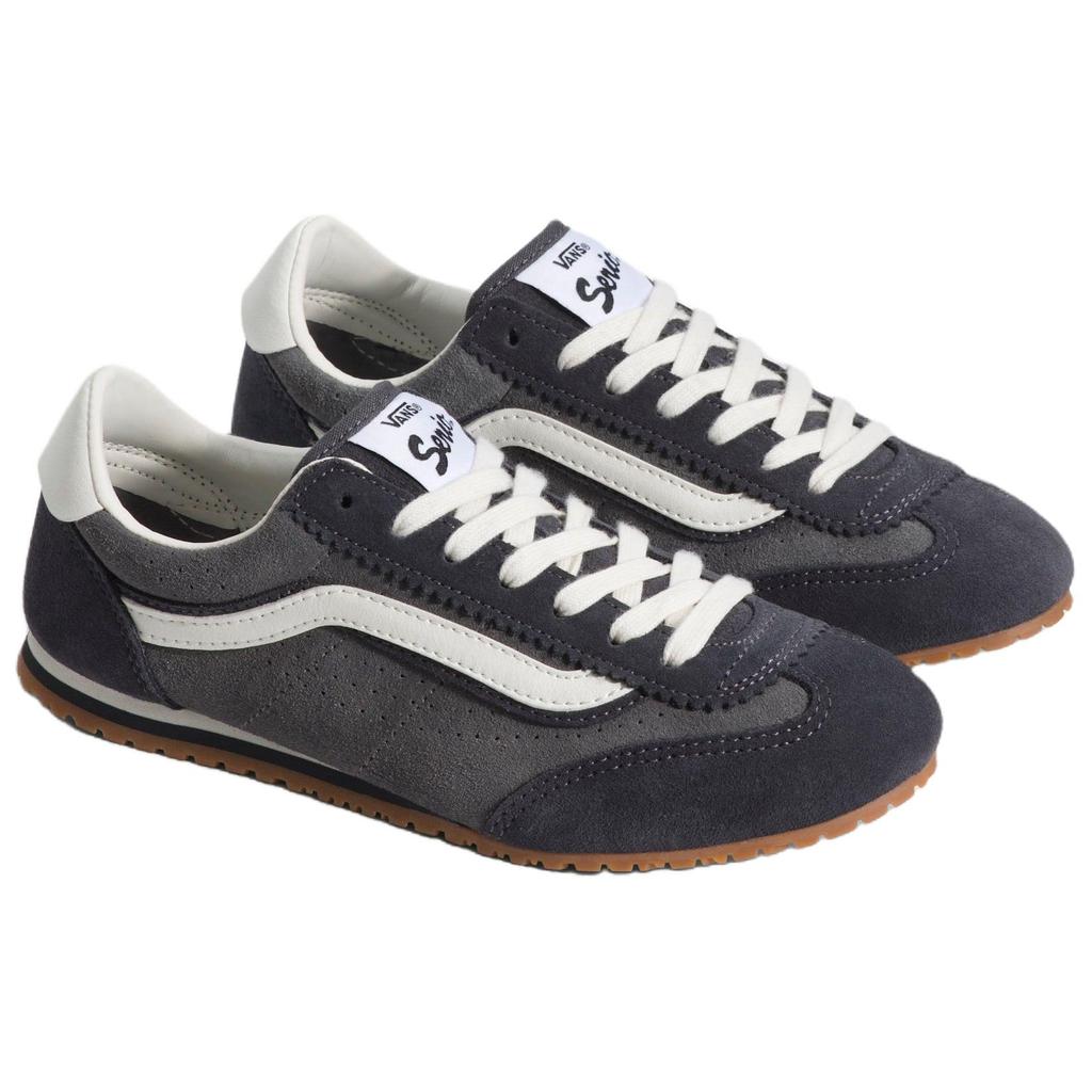 Vans Супер Низкие Удобная Посадка Поддержка Низкий Верх Повседневная Обувь Унисекс Кроссовки Серый Белый VN000D83PWT