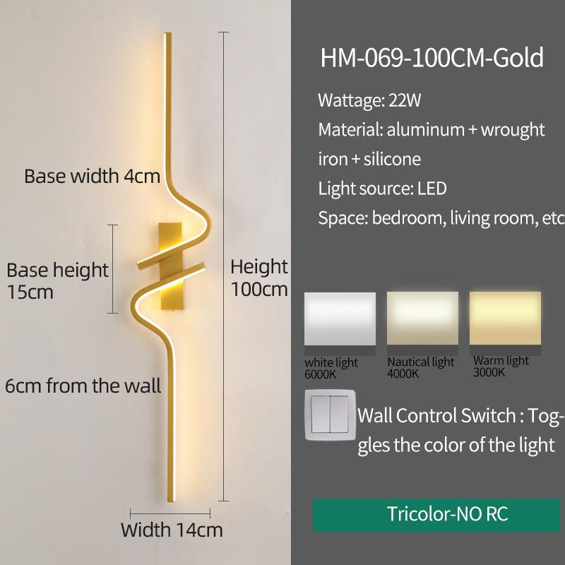 Xiaomi Modern Led Wall Lamp Minimalist Bedroom Bedside Wall Sconce Led Lights for Living Room TV Sofa Home Decor Background Wall Lamp