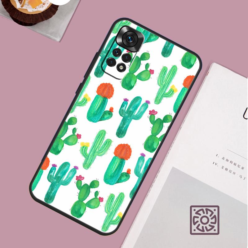 Чехол Растение Кактус Для Xiaomi Redmi Note 14 13 12 11 10 15 Pro Plus Redmi 15 13 13C 10C 12C 14C 15C Чехол
