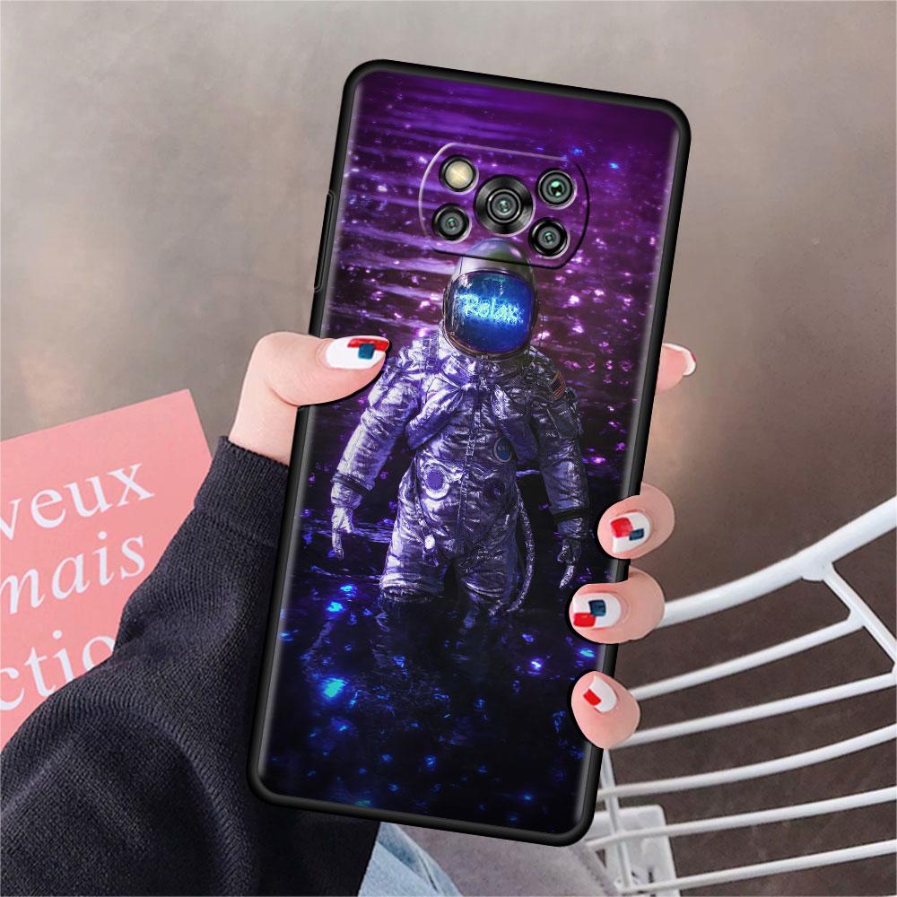 Чехол для Xiaomi Mi Poco X3 NFC X4 Pro F3 F4 GT M4 M3 F1 C40 11 Lite 11T, мягкий силиконовый чехол для телефона, крутой одинокий астронавт