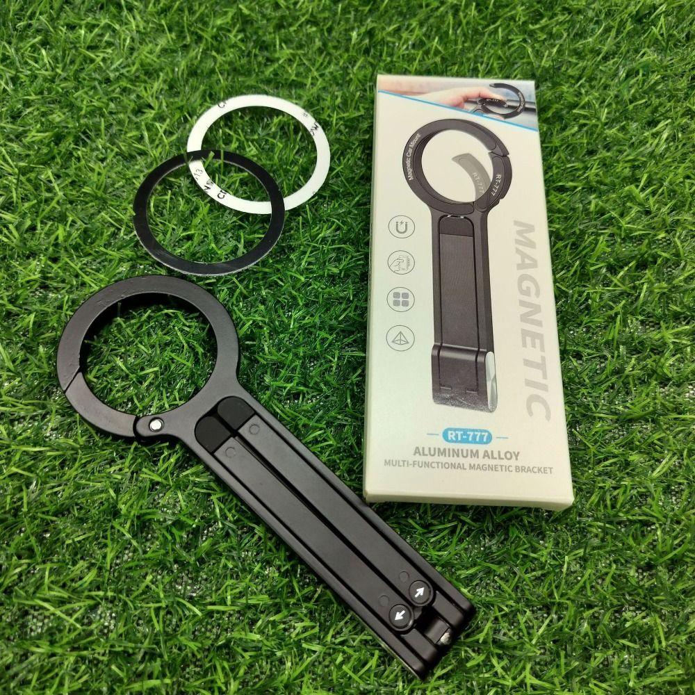 Carabiner-Mounted Magnetic Phone Holder Angle Adjustable Bracket Phone Handle Livestreaming