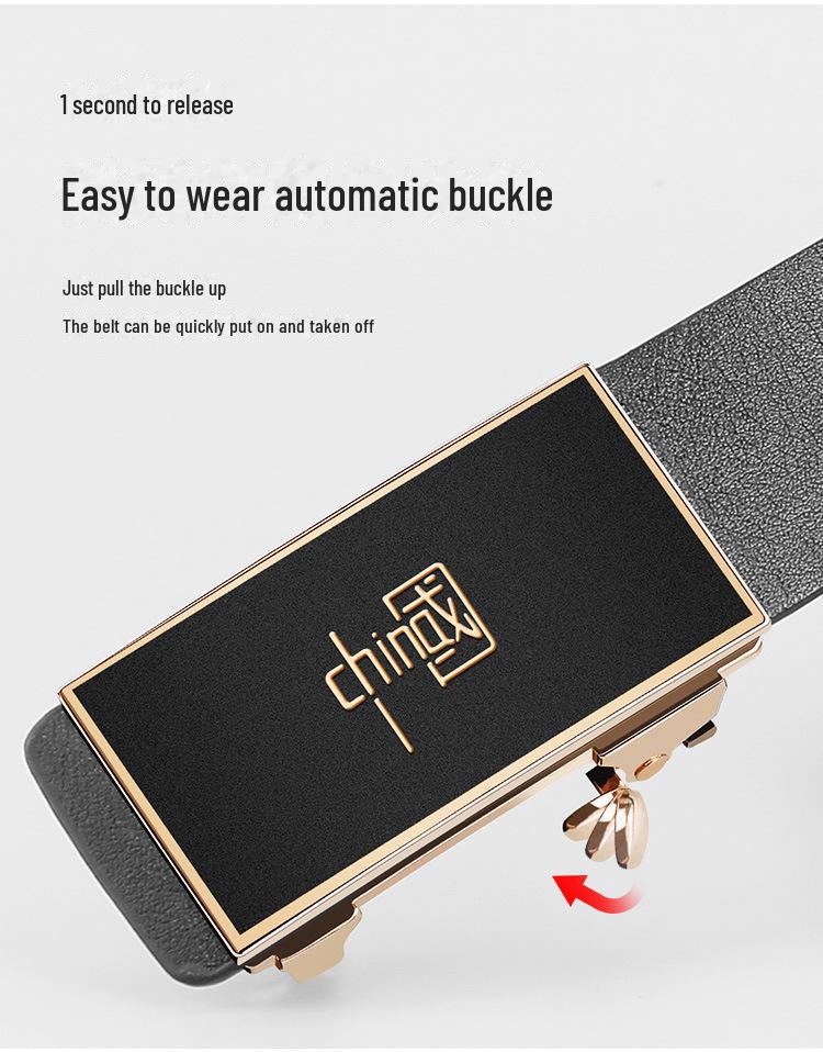 Мужской ремень Cloris Kelsey Toothless с автоматической пряжкой, повседневный