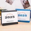 2025 Small Desk Calendar Standing Flip Desktop Calendar Monthly Planner Time Management Organizer for Home Office School