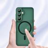 Case for Samsung Galaxy S25+ Plus, for MagSafe, ERBORD Matt Case, green + Screen Protector