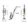 Simulated Musical Kids Saxophone Toy Silver Gold Musical Instruments  For Toddler