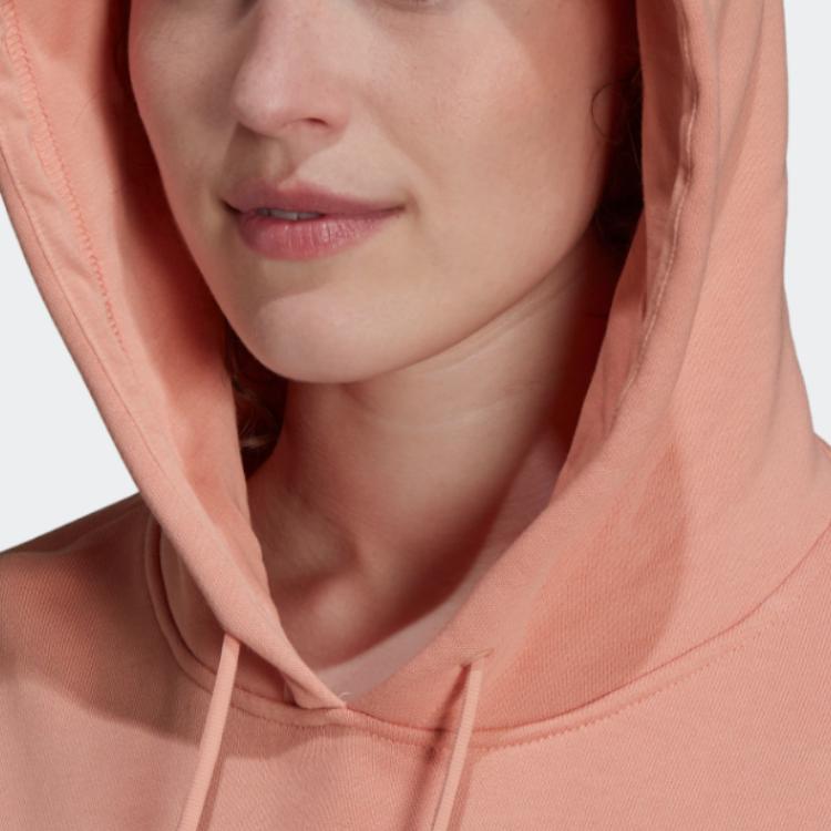 adidas Женская толстовка с капюшоном Essential Logo с длинным рукавом, розовая H24082