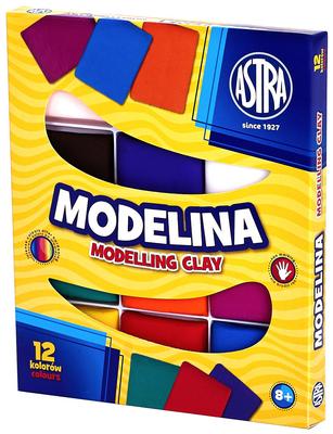 Astra Modelina Set of 12 Colors for Artistic Creation and DIY