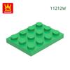 Нетоксичный 61 шт./Лот 11212W Пластина 3 x 4 Строительный Блок Moc Цветные Аксессуары Совместимые с Кирпичом Diy Детская Игрушка Детали Сборки