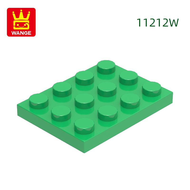 Нетоксичный 61 шт./Лот 11212W Пластина 3 x 4 Строительный Блок Moc Цветные Аксессуары Совместимые с Кирпичом Diy Детская Игрушка Детали Сборки