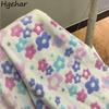 Lovely Floral Blanket 80*100cm Korean Style Coral Fleece Design Retro Sweet Popular Home Textile Comfortable Sofa Nap Travel New