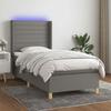 VidaXL Slat Bed Base with Mattress and LED, Upholstered Bed, Single Bed, Adult Bed for Interior Bedroom, 3138910