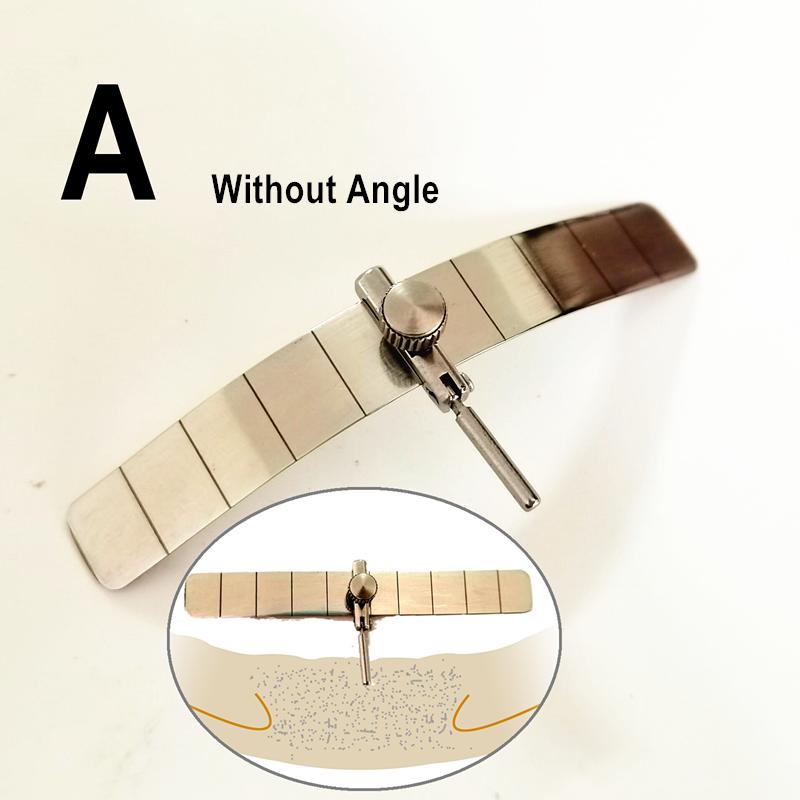Угловая линейка для позиционирования зубов. Калибр. Направитель для позиционирования зубного имплантата. Локатор для позиционирования хирургической посадки. Автоклавируемый.