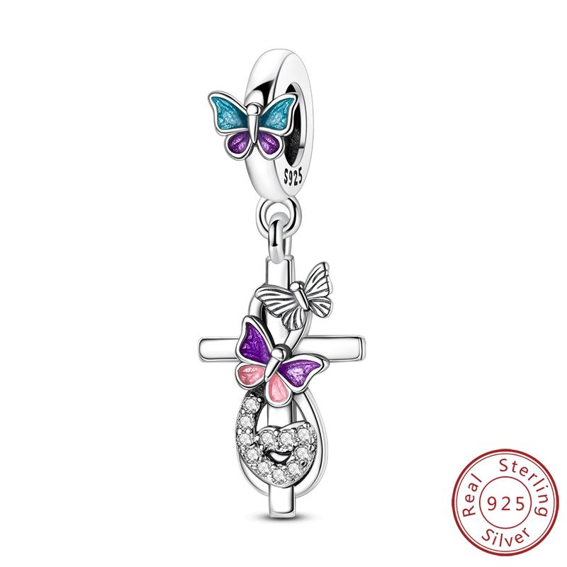 Оригинальные медные шармы, бусины, подвески, кленовый лист, белка, бабочка, кошка, бусины, подходят для браслетов, женское ювелирное украшение, аксессуар