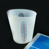 2Pcs Silicone Measuring Glass Set 250ml and 500ml Mixing Cups with Clear Graduations Disposable Laboratory Capacity Cups