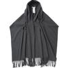 Millo Archive Three-Way Double Snap Drape Muffler [Charcoal]