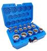 16-Piece Spline Socket Set, Multi-Socket, Inch and Metric Sizes, 1/2" Drive, 12.7sq, Special Shape, Nut and Bolt Removal