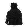 Kangol K4460sm Black Cable Knit Pom Pom Beanie