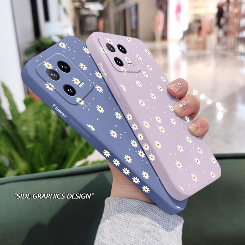 Чехол с цветами ромашки для Xiaomi Mi 15T 14 14T 13 13T 12 12X 12T 11 11T 10T T Pro Lite, чехол из жидкого силикона