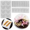 Cake Topper Mold Excellent Scentless Food Grade Silicone Feather/Leaf/Geometric Shaped Candy for Kitchen