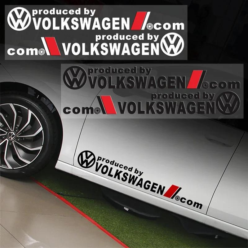 Для VOLKSWAGEN VW Светоотражающие Лазерные Наклейки на Лобовое Стекло Автомобиля Декали на Кузов для Volkswagen Passat Tiguan Bora Jetta CC Beetle Sc