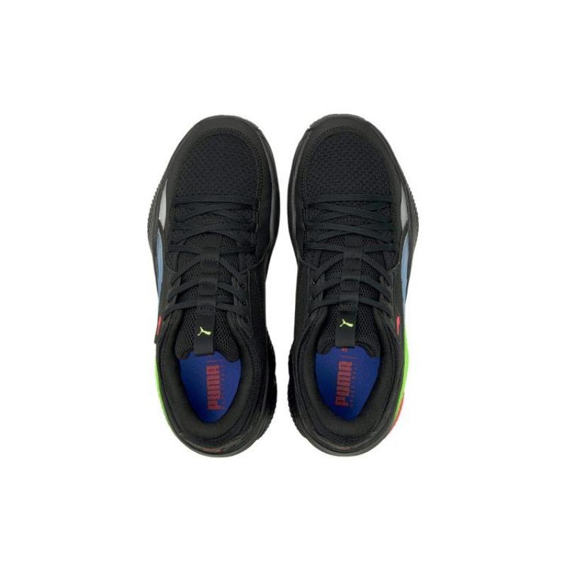 Puma Court Rider Wear-resistant Low Cut Basketball Shoes Unisex Black 376107-01