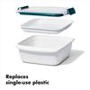 Контейнер для хранения бенто OXO Prep Go Salad Container подходит для микроволновой печи и 1,5 л