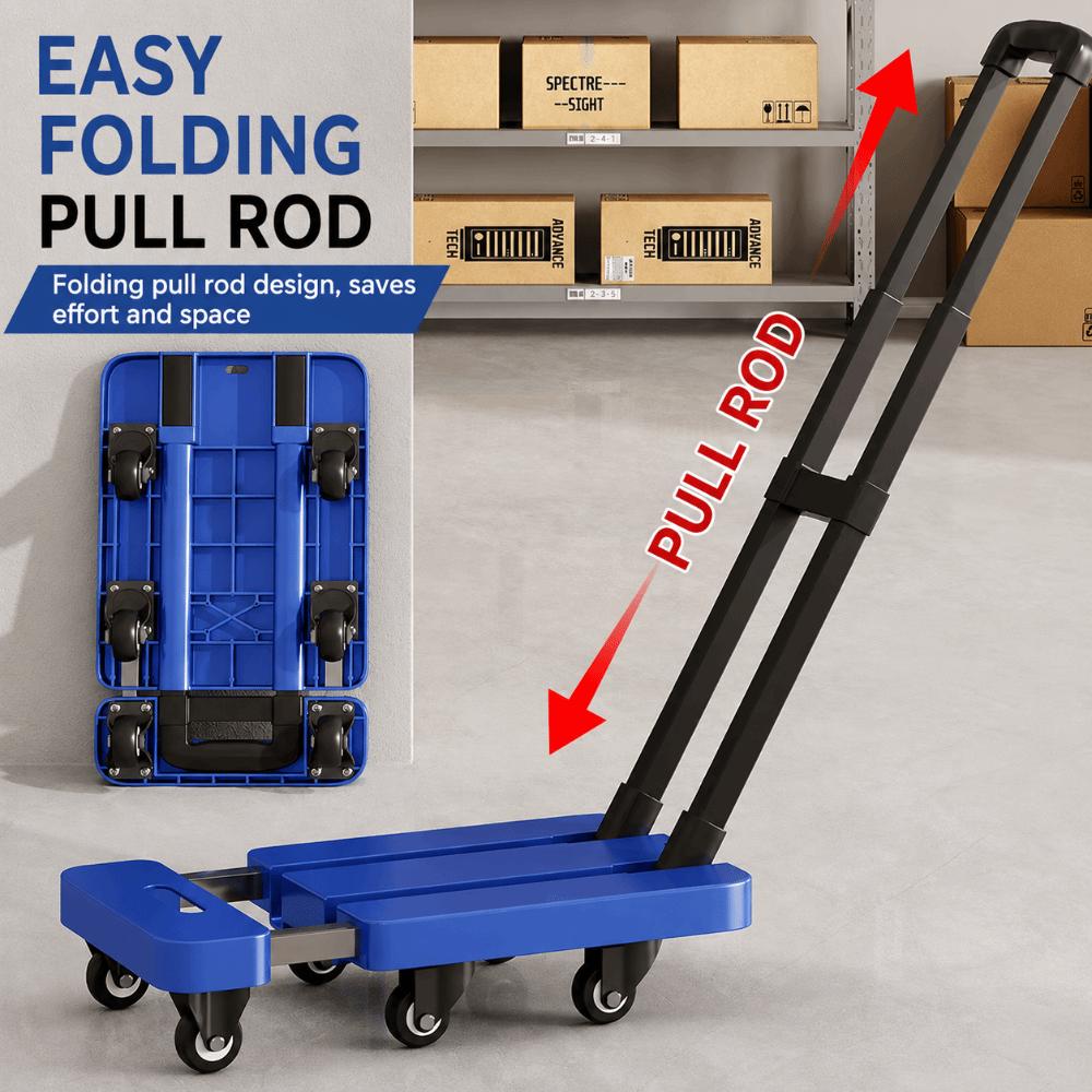 Strong Load-Bearing Foldable Hand Truck Labor-Saving Flatbed Cart Movable Luggage