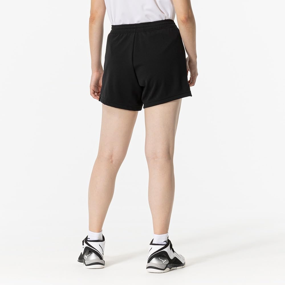 Волейбольная одежда Игровая трикотажная Внутренний шов 11 см Потоотвод Быстросохнущая L [Mizuno] Брюки, Материал, (Размер L), Впитывающий, Сушащий, V2MBB202, Женский, Черный,