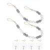 2Pcs Minimalist Bead Curtain Buckles Farmhouse Style Curtain Tie Rope  Drapes Binding