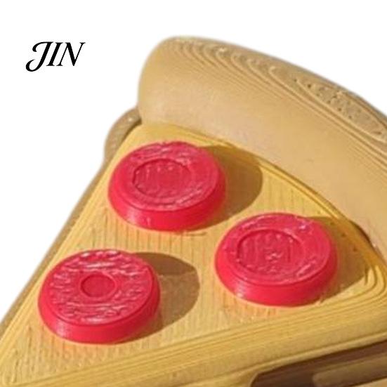 Pizza Fingertip Fidget Keychain 3D Printed Keychain, Clicker Toy, Creative Decompression Decorative Bag Charm Simulated Food Sensory Key Pendant