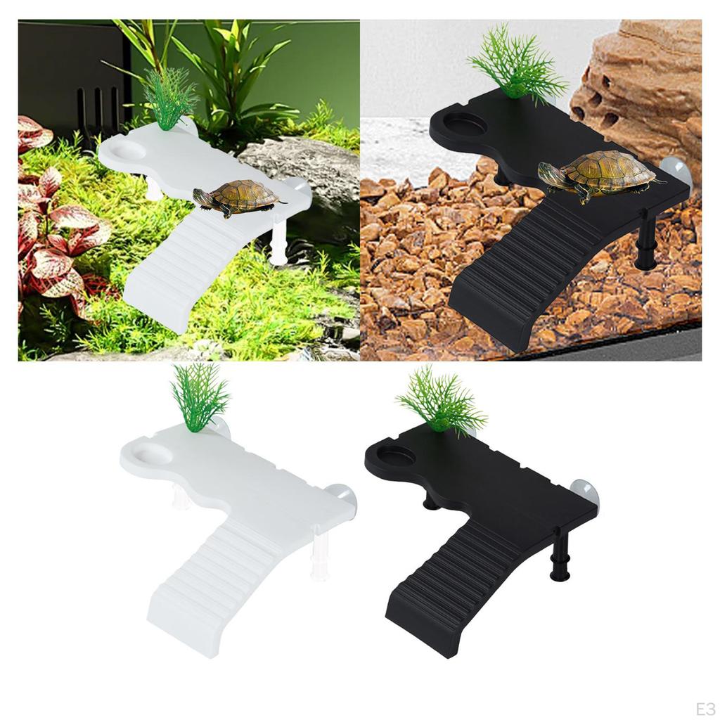 Декоративный плавающий пандус для черепах и рептилий с присоской, лестница для лазания для аквариума