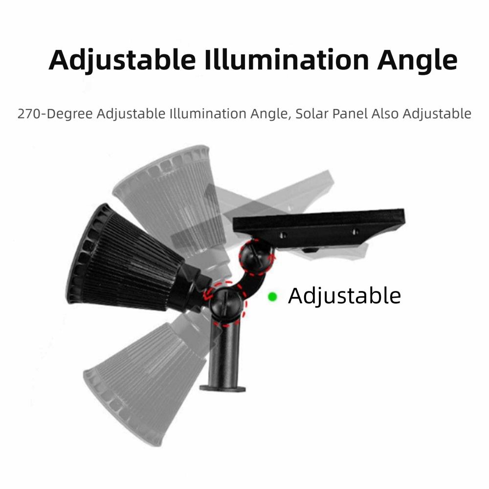 Solar Powered Garden Solar Spotlight 7 LED Solar Landscape Light 7 LED Solar Lawn Lamp  Patio Decor