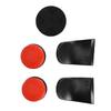 5-in-1 Thumb Grip Button Cap Joystick Protector L2 R2 Trigger Extender for PS5 Controllers, Rouge.