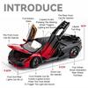 1:Масштаб 24 Модель спортивного автомобиля Valkyrie Revuelto Игрушка Литая из сплава Световая музыка Суперкар Модели транспортных средств с амортизацией Подарки для детей