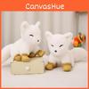 Fox White Snow Plush Toy Cartoon Stuffed Doll Cartoon Room Decoration Gift Kids