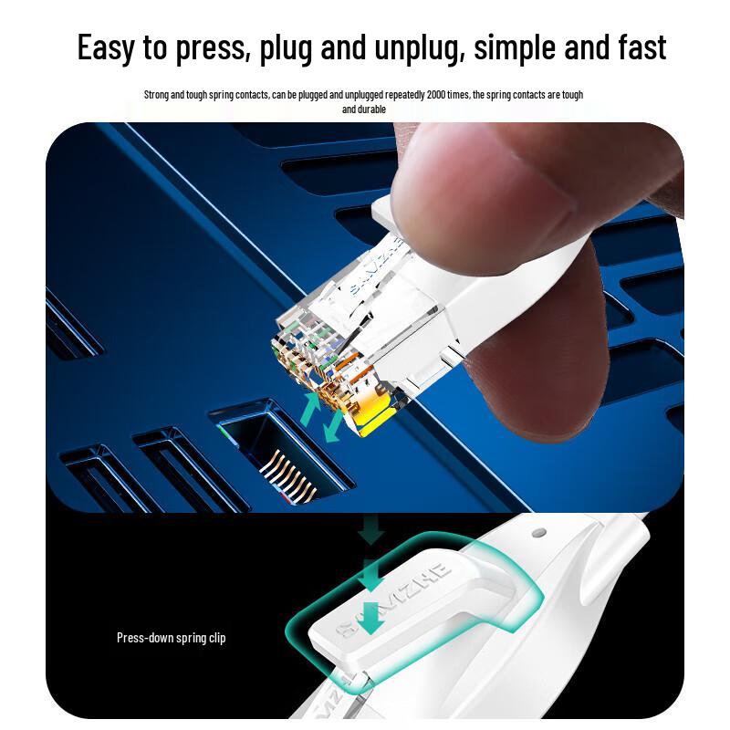 SAMZHE Плоский Гигабитный Ethernet-кабель CAT6