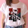 2023 Новая женская футболка Kimetsu No Yaiba Demon Slayer Топ Женская футболка Харадзюку Уличная одежда Круглый вырез Повседневные женские футболки Одежда