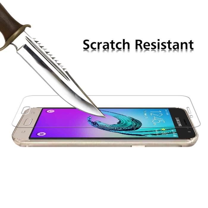 Verre Trempe pour Samsung Galaxy J3 2016 J320 - [Pack 2] Film Vitre Protection Ecran Ultra Resistant [Phonillico®]