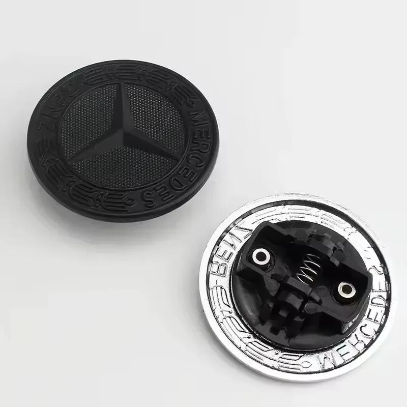 W212 GLC GLK 2025 Hot For AMG Car For Mercedes benz AMG Car Metal Flat Hood Emblem Front Badge Logo Sticker For Mercedes Benz W2 AF1F41