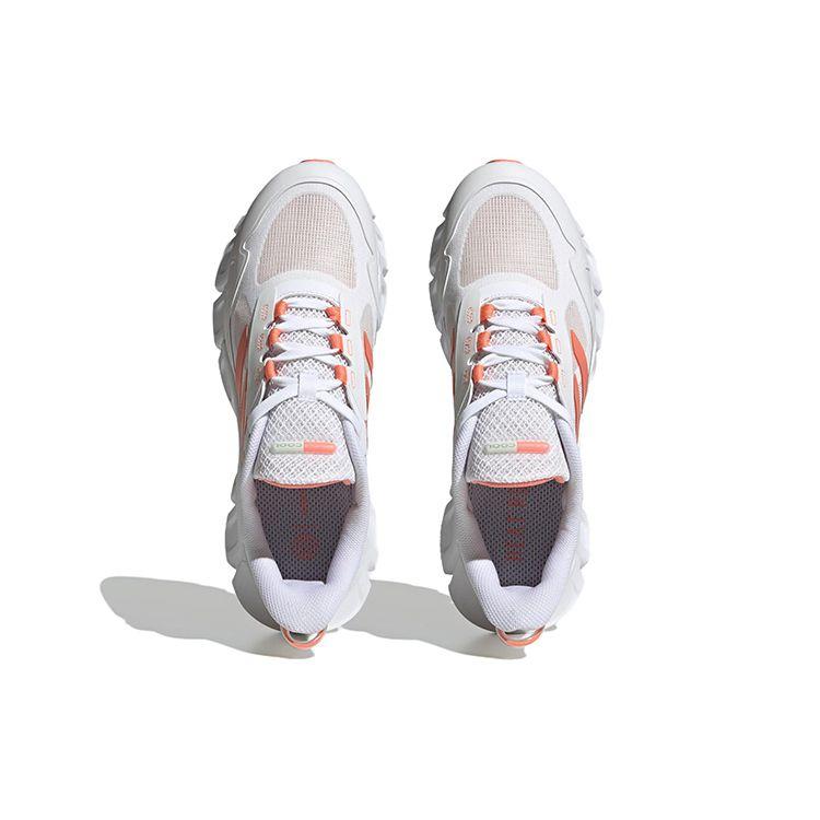 Adidas Climacool Comfortable Versatile Fabric Shock Absorbing Durable Low Top Running Shoes Women Sneaker White Orange IF0632